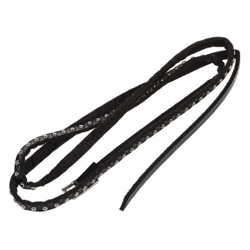 2X Unisex Punk Rock Multi-Layer Rivet Stud Bracelet Bangle Wrap Cuff Black 1