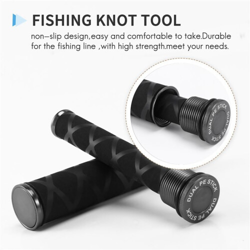 2X Pesca FG  Knot Puller Tool Assist PE Linha de Pesca Bobbin Knotter Spooling Pull Drag Tools Tension  Dragger L 2