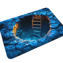 3D Optische Illusie Grotsteen Patroon Deurmat Absorberend-1