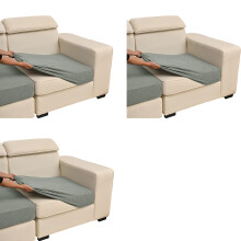 T-vorm ontwerp stretch jacquard bankhoes ter-Lichtgrijs