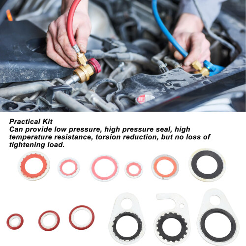 AC-System-Kompressor-Dichtungssatz – 12 Größen, Metall & Gummi 2