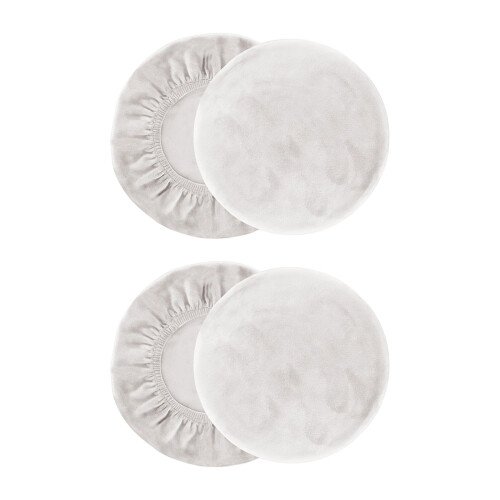 Silver Velvets Elastics Slipcovers For Chairs-White Teeth