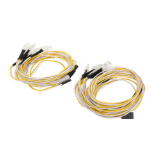 2 Stück RC-Car-LED-LichterSet 7,4V 8mm Rot Weiß Gelb 8 LEDs