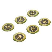 Universal 6pcs Gold EMF Stickers for 5G Phones and Electronics