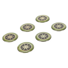 Radiation Shield Stickers for Phones & Computers 6 Pack Silver