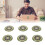 Radiation Shield Stickers for Phones & Computers 6 Pack Silver 6