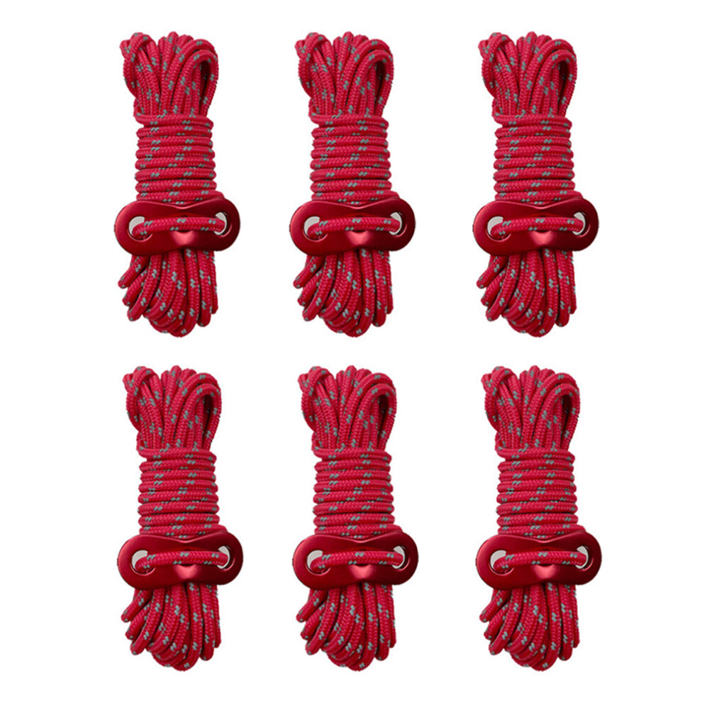 Reflective Camping Rope, Ultralight Tent Cords Perfect For Outdoor Adventures, High-Quality Nylon Material Ensures Durability And Portability For Hiki 9335627656806