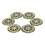 Radiation Shield Stickers for Phones & Computers 6 Pack Silver 8