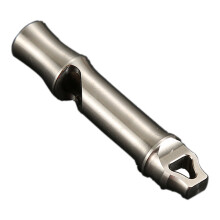 Titanium fluitje voor noodsituaties en overleving, luid fluitje van 120 dB voor buitenactiviteiten en veiligheid, duurzaam draagbaar fluitje voor