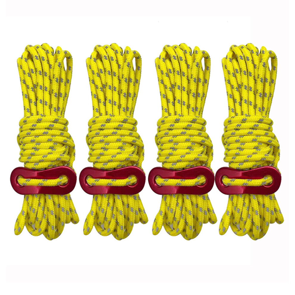 Reflective Camping Rope, Ultralight Tent Cords Perfect For Outdoor Adventures, High-Quality Nylon Material Ensures Durability And Portability For Hiki 9093122827724