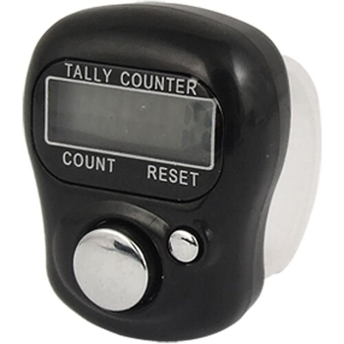 Handy Electronic Finger Counter, Digital Display One Hand Operation, Adjustable Ring For Comfortable Attachment, Durable ABS Plastic Case, Ideal For S 2