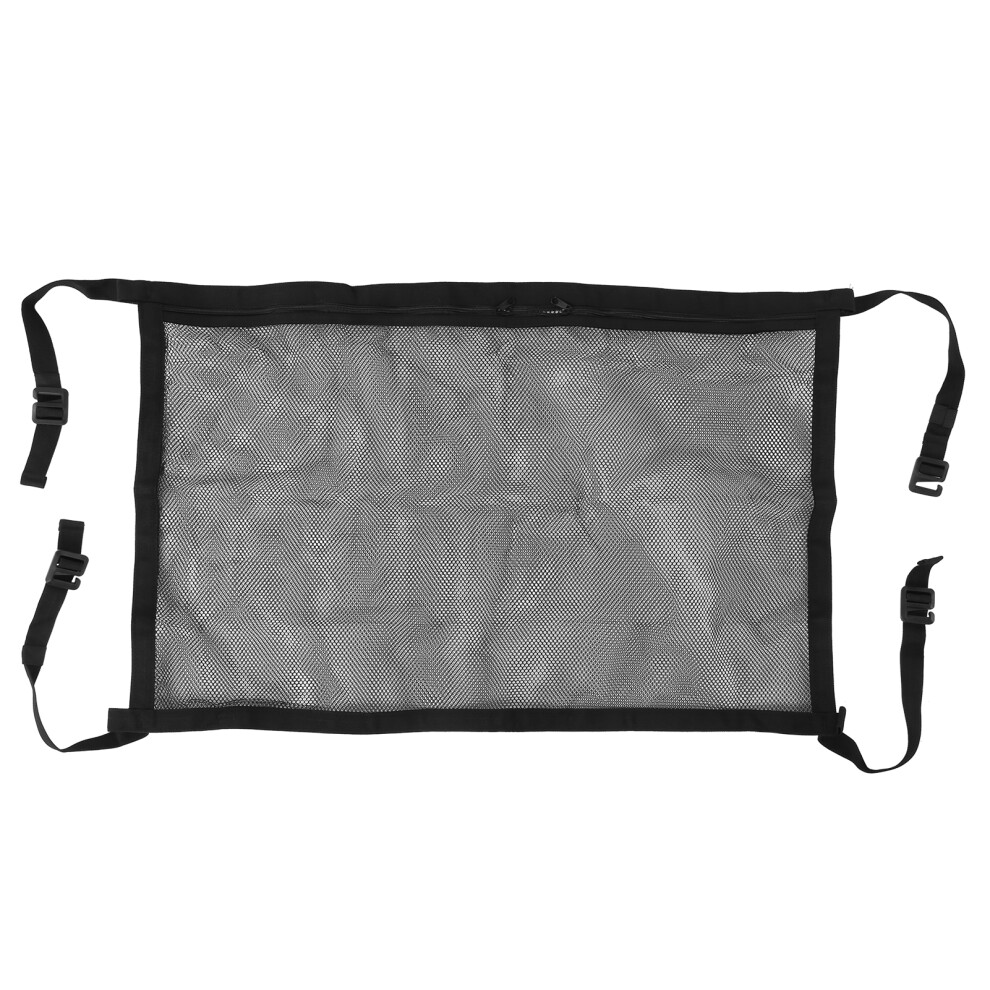 Car Ceiling Storage Organizer For Road Trips Car Interior Cargo Net Pocket With Zipper Universal Fit Waterproof Wear Resistant Double Layer Design But 9093122926595
