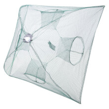 Foldable Fishing Net Pop Up Soccer Goal, Foldable Fishing Net Durable Nylon Bait Trap Easy Release Zipper With Steel Frame For Shrimp Lobster Crayfish
