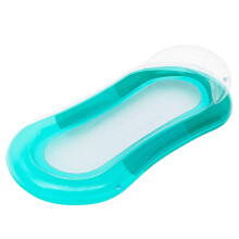 Eye-Catching Design Transparent Mat Pool Float With Comfortable Contoured Pillow, Ideal For Travelling, Lightweight And Portable, Ergonomically Design