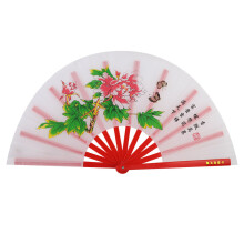 Chic Performance Art Fan, Bamboo Tai Chi Dance Tool, Flexible Lightweight Portable Prop For Martial Arts Display (Black Dragon Phoenix)