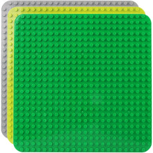 Rechteckige Grundplatte für Bauspielzeug, mehrfarbiges Set, hochwertiges und umweltfreundliches Material, kompatibel mit Duplo und den meisten
