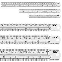 High-Quality Metal Ruler Collection, Stainless Steel Rulers For Precision Measurement And Edge-to-Edge Use In Professional Settings (3PCS)