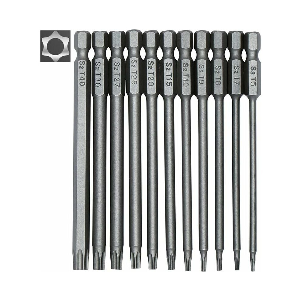 Exquisite Workmanship Torx Head Screwdriver Bit Set, Professional Size For Your Manual Electric Screwdrivers 9358999436050