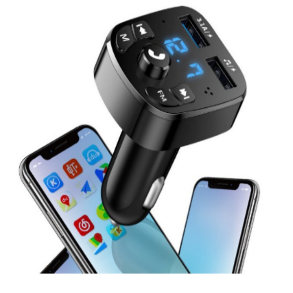 Siri Google Assistant Ready Fm Transmitter, Fast Charging Car Adapter With Hands-Free Calling For A Safer Drive 9340959647057