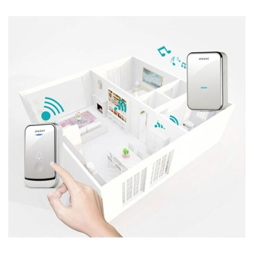 Wireless Door Sensor LED Flash, Home Security Door Open Alert for Easy To Install, Practical Design Multiple Ringtones Long Operating Range 2