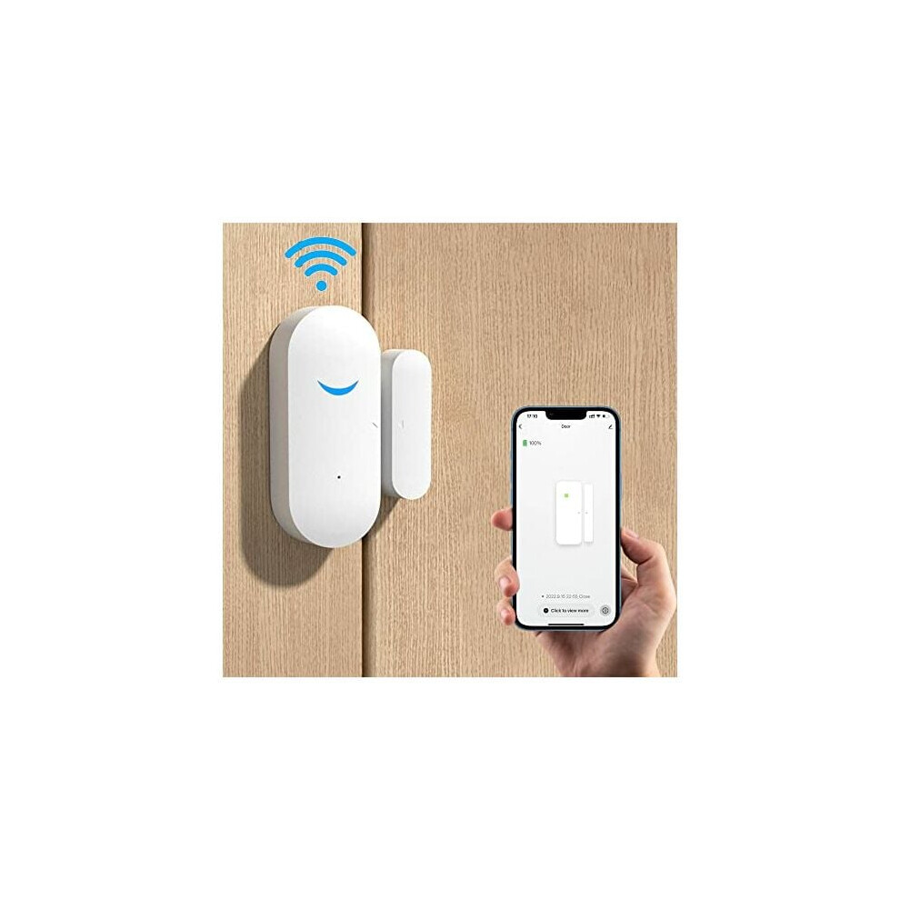 Smart Entry Sentinel: Wifi Window Detector, Real-Time Alerts Via Smartphone App, Home Security Upgrade, Seamless Alexa Google Assistant 9358999435695