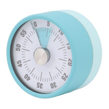 High Accuracy Stainless Steel Mechanical Kitchen Timer 6x3.7cm Blue