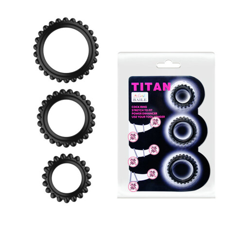 Three Men'S Silicone Ring Lock Cock Ring