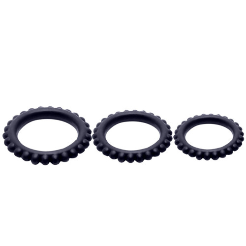 Three Men'S Silicone Ring Lock Cock Ring 2