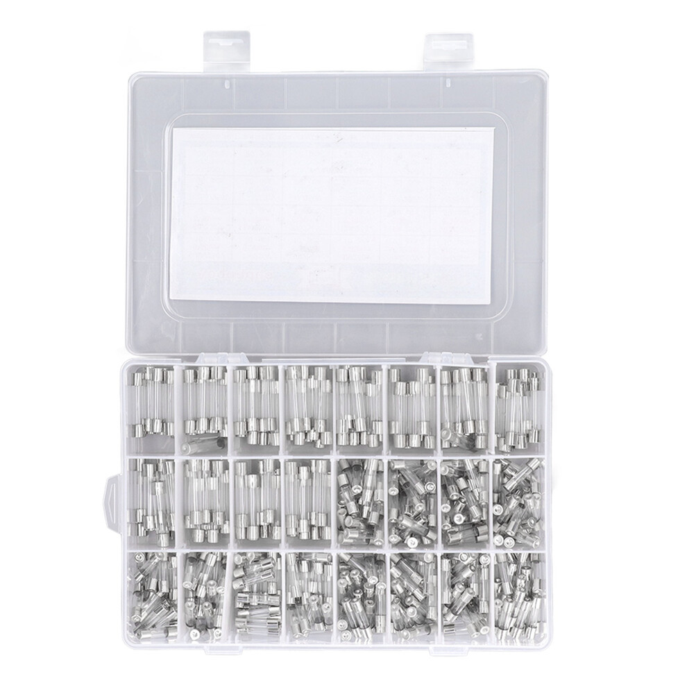 360Pcs 24-Type Glass Fuse Assortment 0.25A-20A For Electronics & More 8741370960717