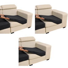 Quick Install Removable Sofa Cover Easy Machine Washing-Black