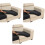Quick Install Removable Sofa Cover Easy Machine Washing-Black 1