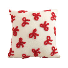 Bowknot Embellished Cushion Cover Polyester Materials-S size 2