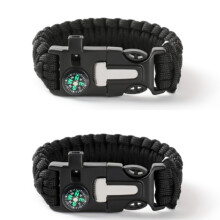Braccialetto di sopravvivenza in paracord, grado militare 550. Paracord ultra resistente, equipaggiamento tattico compatto per la sopravvivenza,