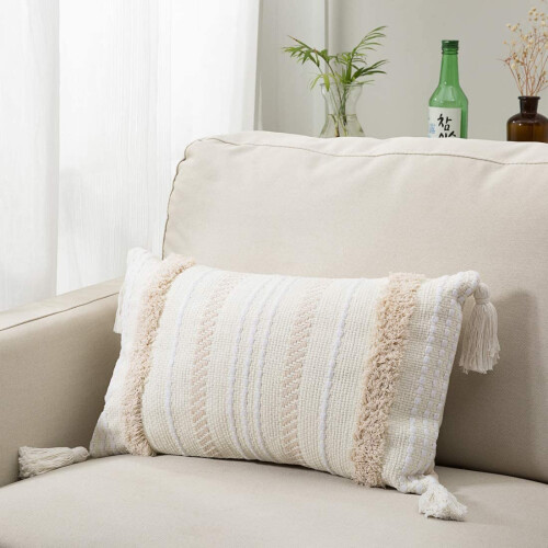 Μαξιλάρι οσφυϊκής μοίρας σε στυλ boho, με κομψό σχεδιασμό και κρυφό φερμουάρ για 2