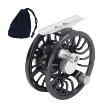 Cnc-Machined Fly Fishing Reel, Abrasion Resistance Large Arbor Design, Stainless Steel Drag System, Lightweight For Freshwater & Saltwater Fishing