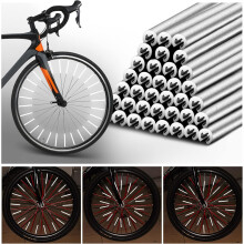 Uppgradering av cykelsäkerhet: Ekerreflektorer 360 synlighet, enkel montering med klicksystem, hållbar design för olika väderförhållanden,