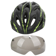 Casque de vélo adulte, casque de cyclisme léger avec ventilation aérodynamique, conception ultra-légère, lunettes magnétiques détachables,