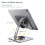 (Silber (360-Grad-Drehungsstil)) 360-Rotation-Tablettenständer 2