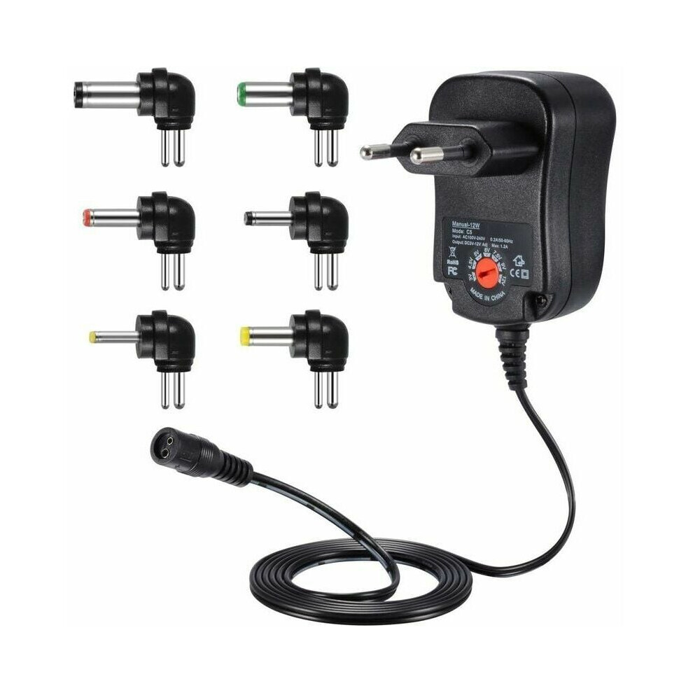 Replacement Charger For Multi Voltage Electronics, Universal Ac Adapter With Energy Efficient Design And Overload Protection 9340959647729