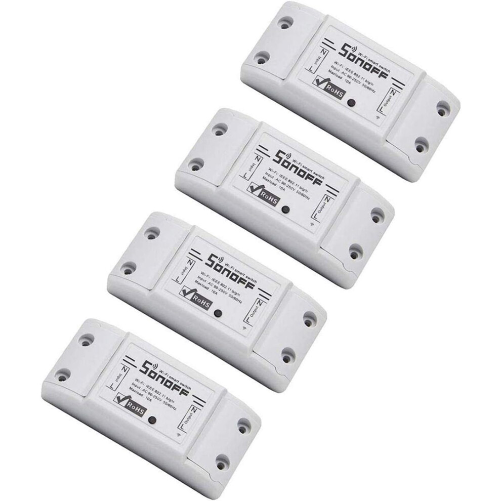 Intelligent Lighting Solution, Wifi Switch With Tuya Smart Relay, Voice Control For Alexa & Google Assistant, Schedule Timer, Easy Installation For 9448196614143