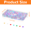 Loose Sequins For Dazzling Creations, Assorted Colors Iridescent Spangles, Flat Beads For Sequin Slime, Includes Protective Storage Box (30000 Count) 1
