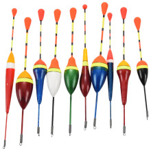 10 Stuks Visdobbers Set Boei Bobber Fluctueren Mix Grootte Kleur Vlotter Boei Pesca Licht Stok Drijft