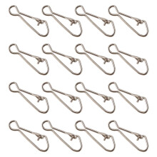 100Pcs Fishing Hooked Snap Fishing Swivel Snap Hook Connector Carp Fishing Tackle L-15Mm