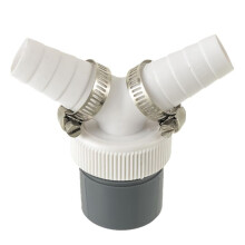 Y-Vormige Vork Verlengbuis Adapterconverter voor Wasmachineafvoer, 40 mm, Compatibel met de Meeste Huishoudelijke Wasmachines