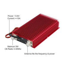 BJ-300 Amplifier 3-30MHz 100W FM 120W AM 150W SSB Walkie Talkie CB Radio -Size Long Range Power Amplifier
