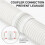 Portable AC Hose Coupler with 5.1inch/5.9inch Diameter Exhaust Vent Connector for Clockwise Counter Clockwise Threads 2