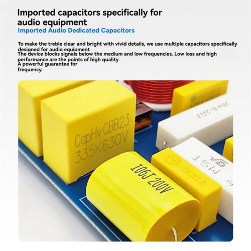 Single Ways HiFi Speaker Frequency Divider Hi-Fi Pure Tweeter Audio Crossover Filter Distributor DIY Speaker Filter 2