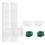 2 Set Portable Ac Window Kit Window Seal for Portable Air Conditioner Adjustable Vent Kit with Drawstring 1