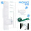 2 Set Portable Ac Window Kit Window Seal for Portable Air Conditioner Adjustable Vent Kit with Drawstring 8