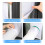 2 Set Portable Ac Window Kit Window Seal for Portable Air Conditioner Adjustable Vent Kit with Drawstring 4